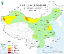 受强冷空气影响，20日至22日北方地区有沙尘天气
